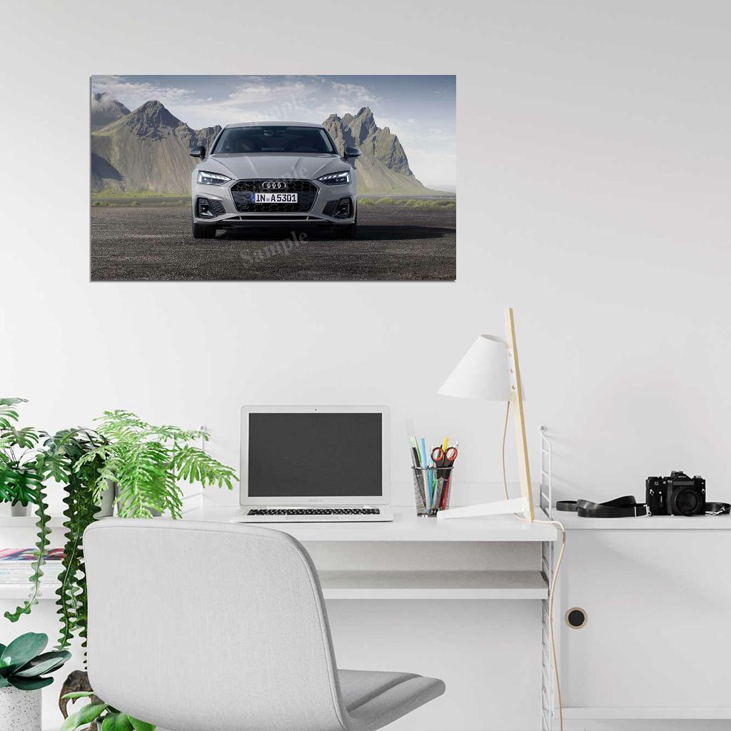 A5 Sportback 40 Tfsi S Line High Res HD HQ Car Posters Home Decor Aesthetic Garage Man Cave For Men Boys Wall Art Poster