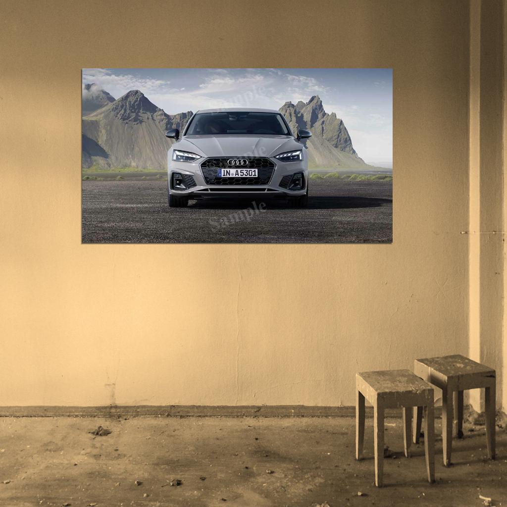 A5 Sportback 40 Tfsi S Line High Res HD HQ Car Posters Home Decor Aesthetic Garage Man Cave For Men Boys Wall Art Poster