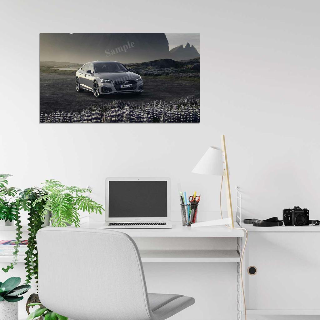 A5 Sportback 40 Tfsi S Line High Res HD HQ Car Posters Home Decor Aesthetic Garage Man Cave For Men Boys Wall Art Poster