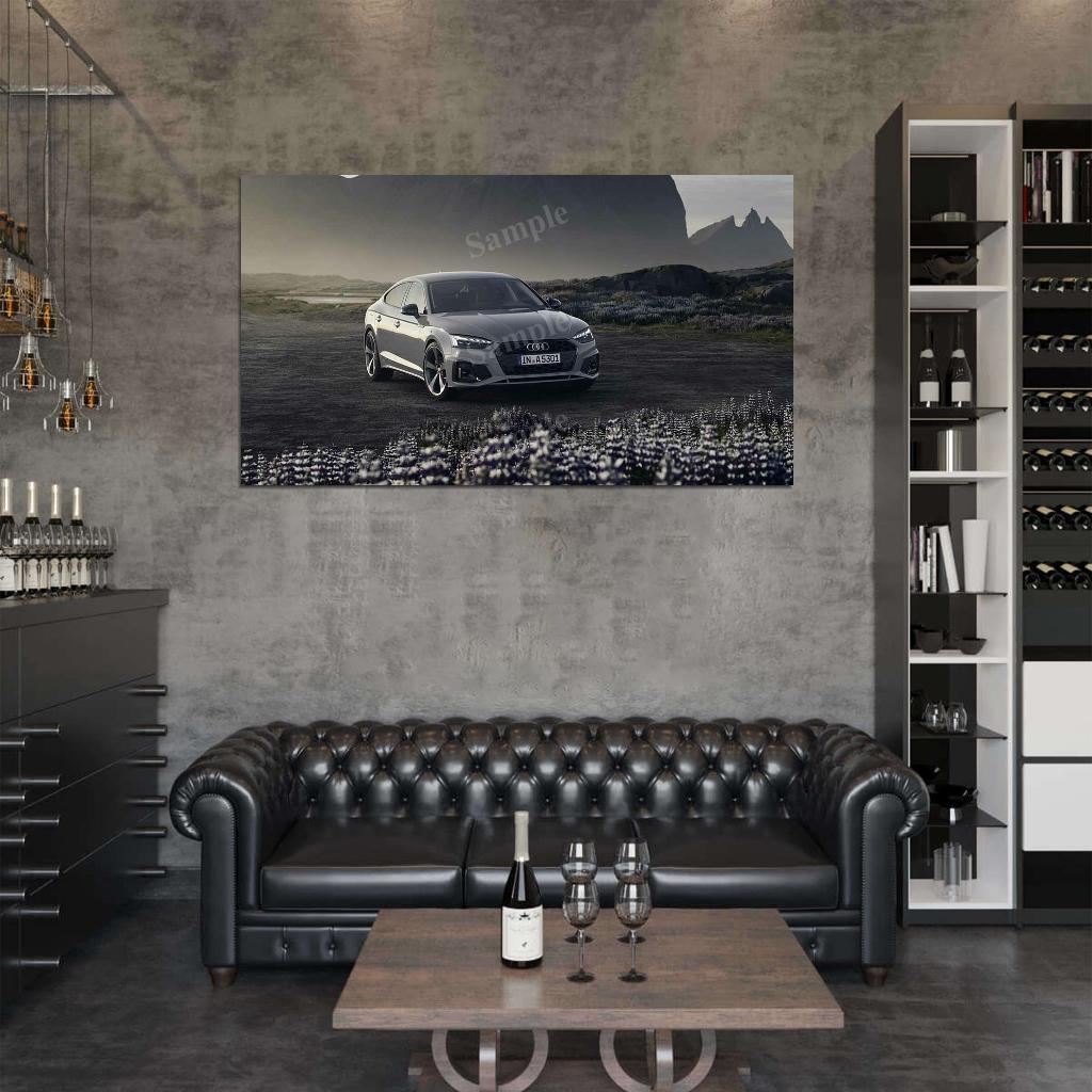 A5 Sportback 40 Tfsi S Line High Res HD HQ Car Posters Home Decor Aesthetic Garage Man Cave For Men Boys Wall Art Poster
