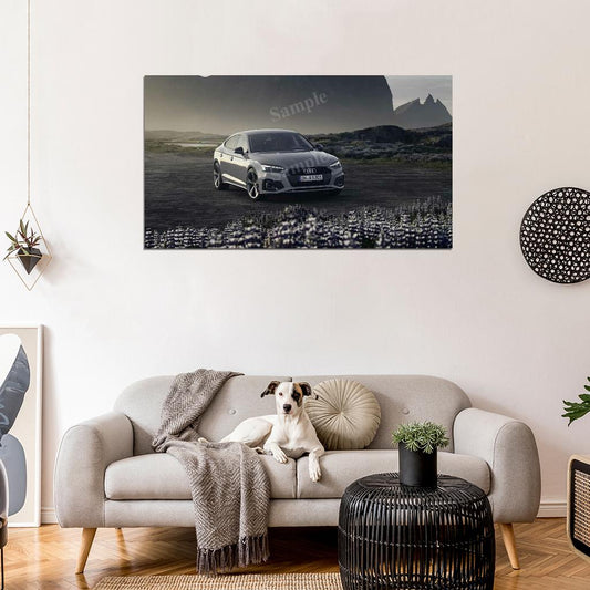 A5 Sportback 40 Tfsi S Line High Res HD HQ Car Posters Home Decor Aesthetic Garage Man Cave For Men Boys Wall Art Poster