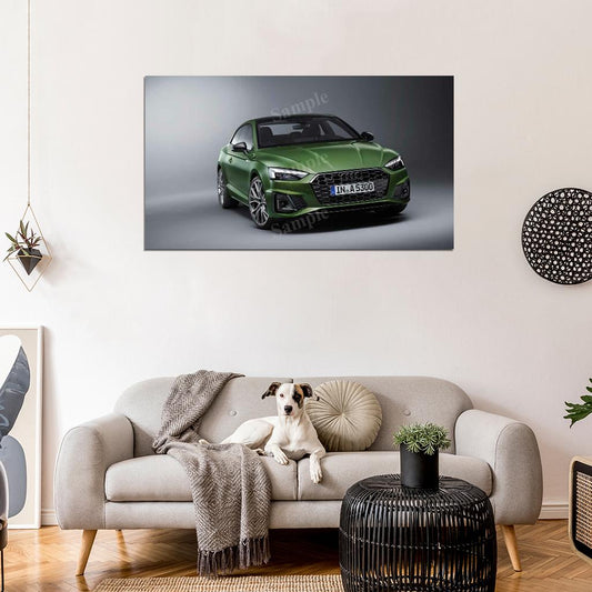 A5 Coupe 40 Tfsi Quattro S High Res HD HQ Car Posters Home Decor Aesthetic Garage Man Cave For Men Boys Wall Art Poster