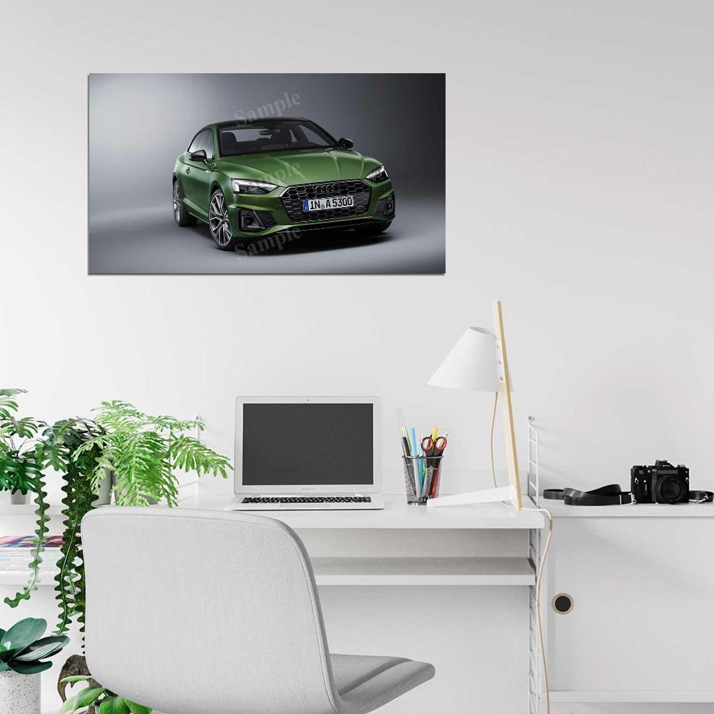 A5 Coupe 40 Tfsi Quattro S High Res HD HQ Car Posters Home Decor Aesthetic Garage Man Cave For Men Boys Wall Art Poster
