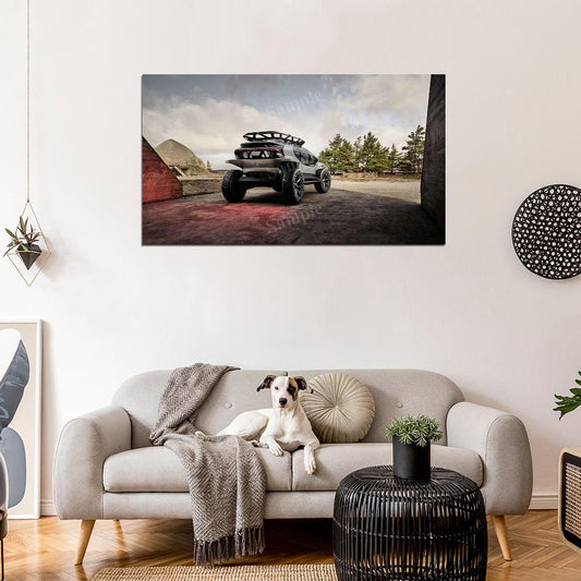 Aitrail Quattro Red High Res HD HQ Car Posters Home Decor Aesthetic Garage Man Cave For Men Boys Wall Art Poster