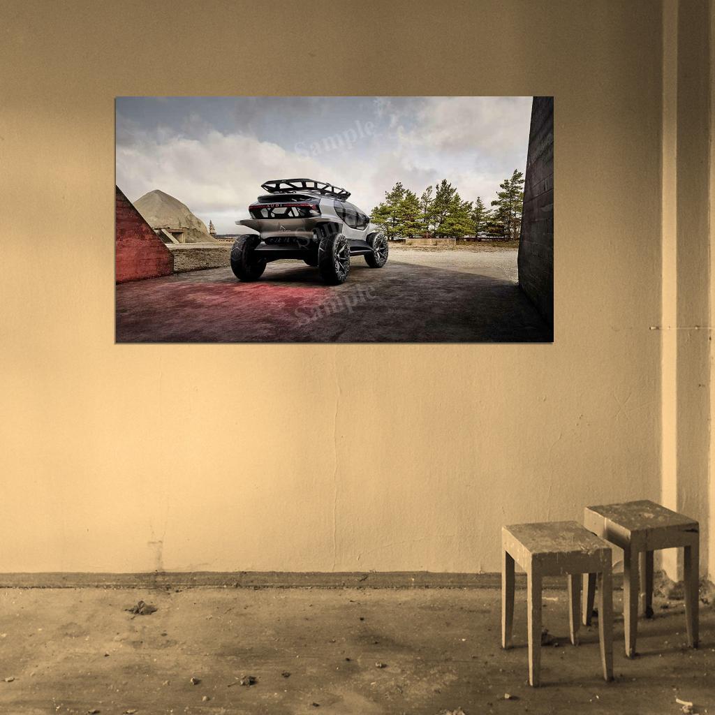 Aitrail Quattro Red High Res HD HQ Car Posters Home Decor Aesthetic Garage Man Cave For Men Boys Wall Art Poster