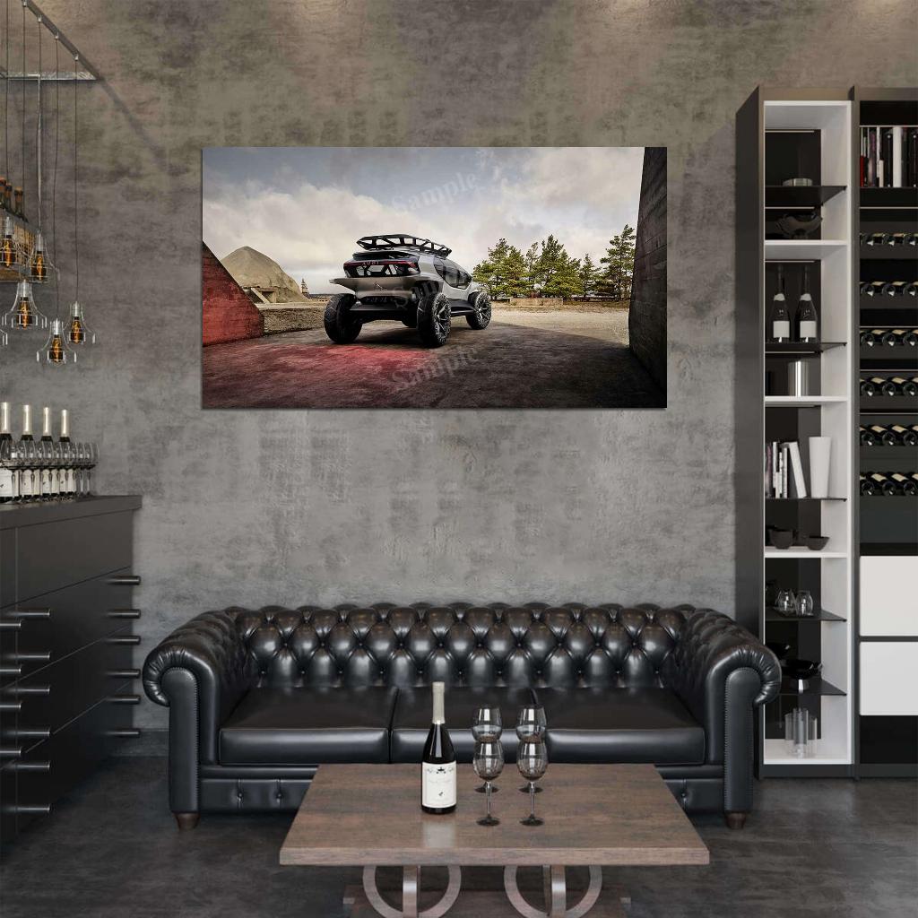 Aitrail Quattro Red High Res HD HQ Car Posters Home Decor Aesthetic Garage Man Cave For Men Boys Wall Art Poster