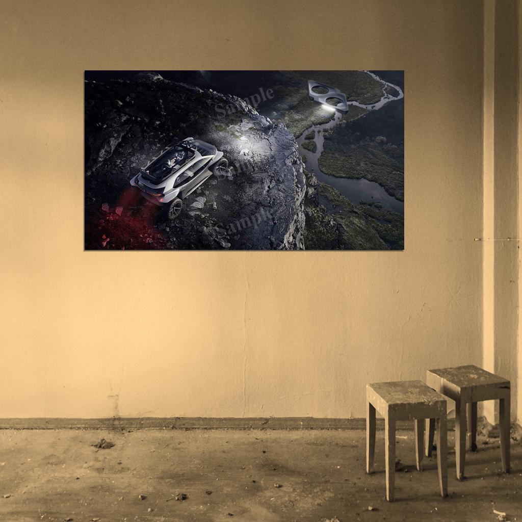 Aitrail Quattro High Res HD HQ Car Posters Home Decor Aesthetic Garage Man Cave For Men Boys Wall Art Poster