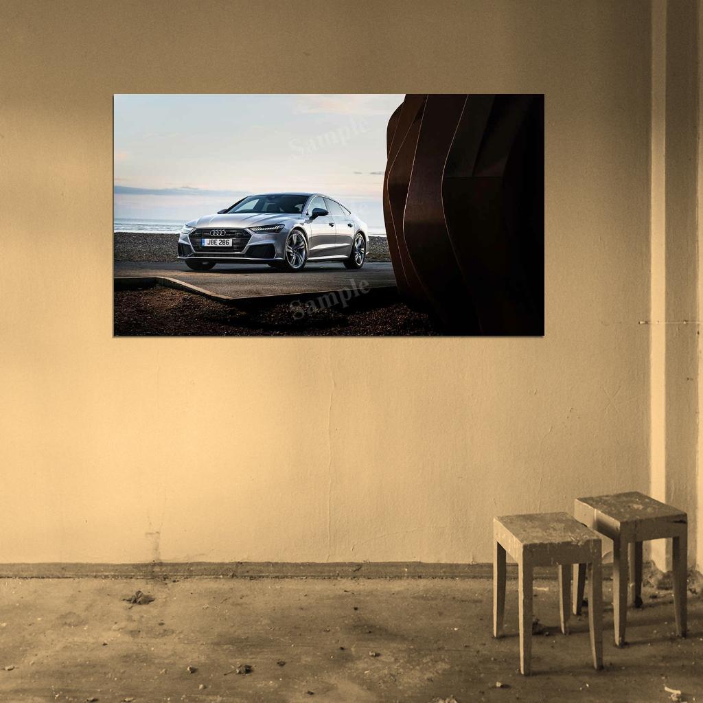 A7 Sportback 50 Tdi Quattro High Res HD HQ Car Posters Home Decor Aesthetic Garage Man Cave For Men Boys Wall Art Poster