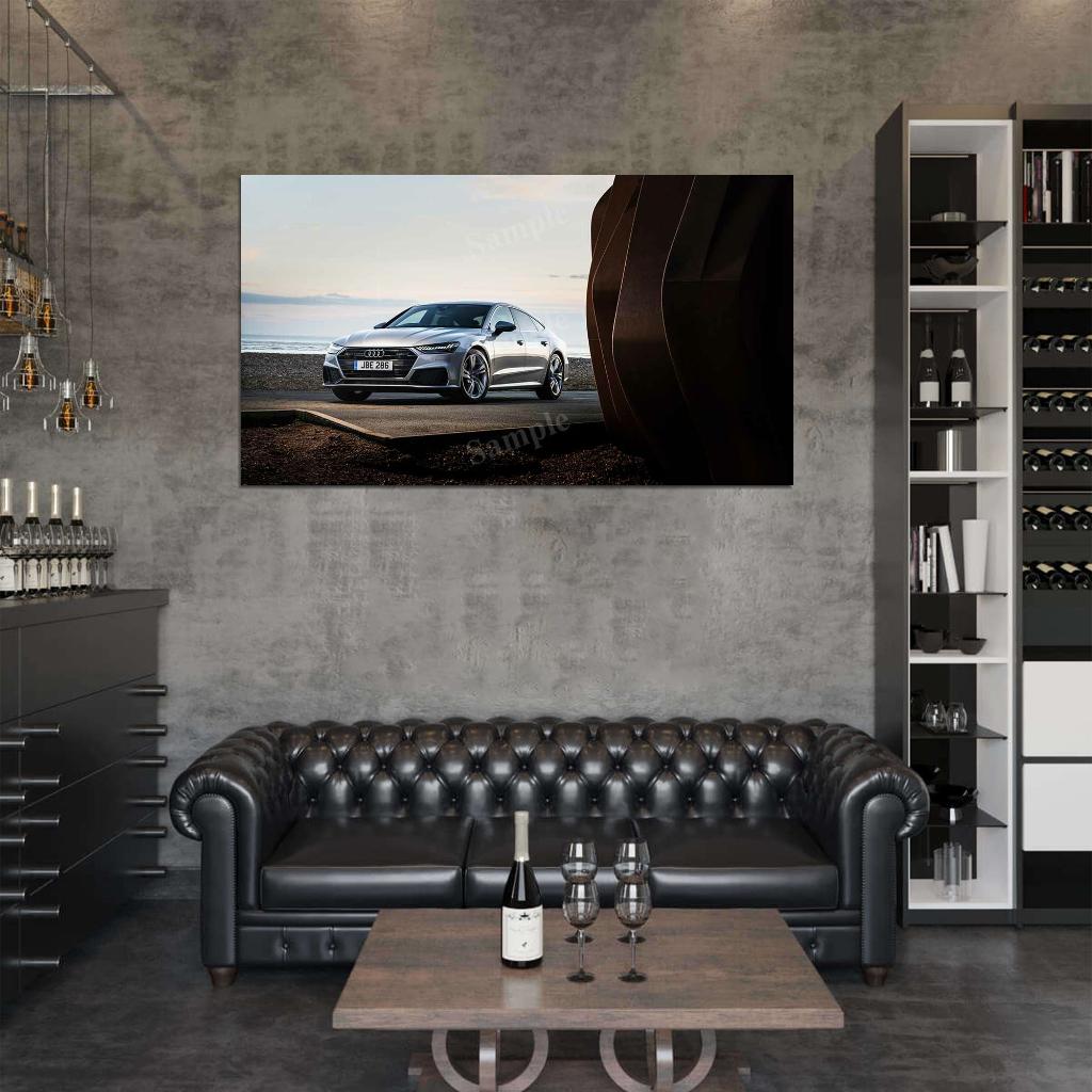 A7 Sportback 50 Tdi Quattro High Res HD HQ Car Posters Home Decor Aesthetic Garage Man Cave For Men Boys Wall Art Poster