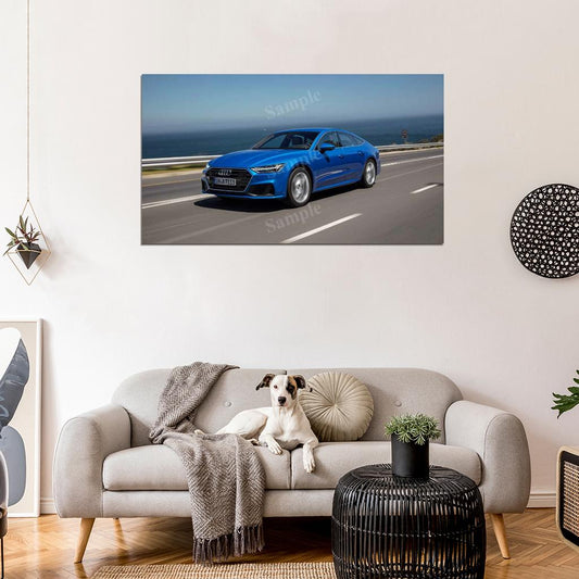 A7 Sportback 55 Tfsi Quattro High Res HD HQ Car Posters Home Decor Aesthetic Garage Man Cave For Men Boys Wall Art Poster