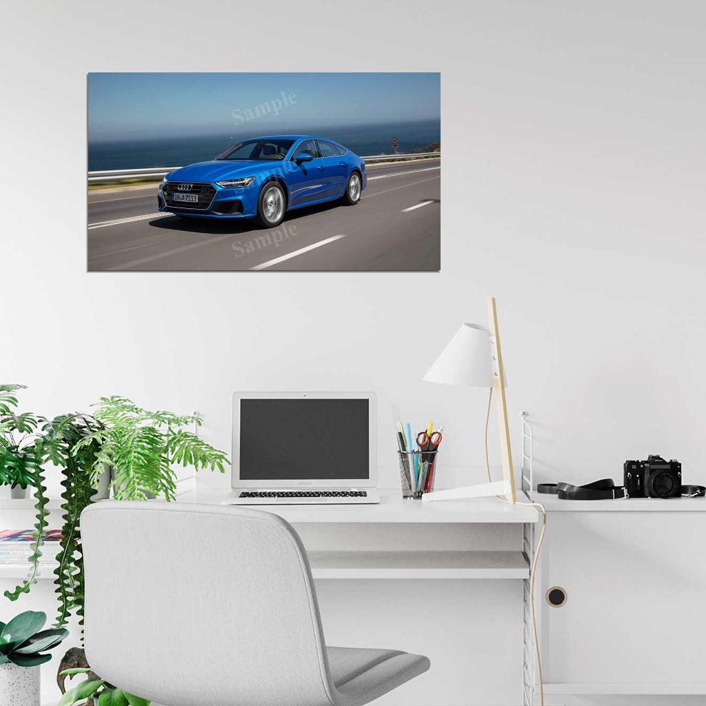 A7 Sportback 55 Tfsi Quattro High Res HD HQ Car Posters Home Decor Aesthetic Garage Man Cave For Men Boys Wall Art Poster