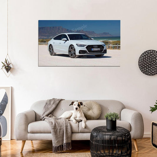 A7 Sportback 55 Tfsi Quattro High Res HD HQ Car Posters Home Decor Aesthetic Garage Man Cave For Men Boys Wall Art Poster