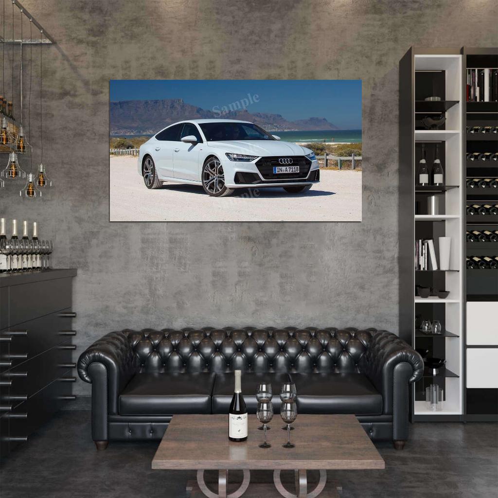 A7 Sportback 55 Tfsi Quattro High Res HD HQ Car Posters Home Decor Aesthetic Garage Man Cave For Men Boys Wall Art Poster