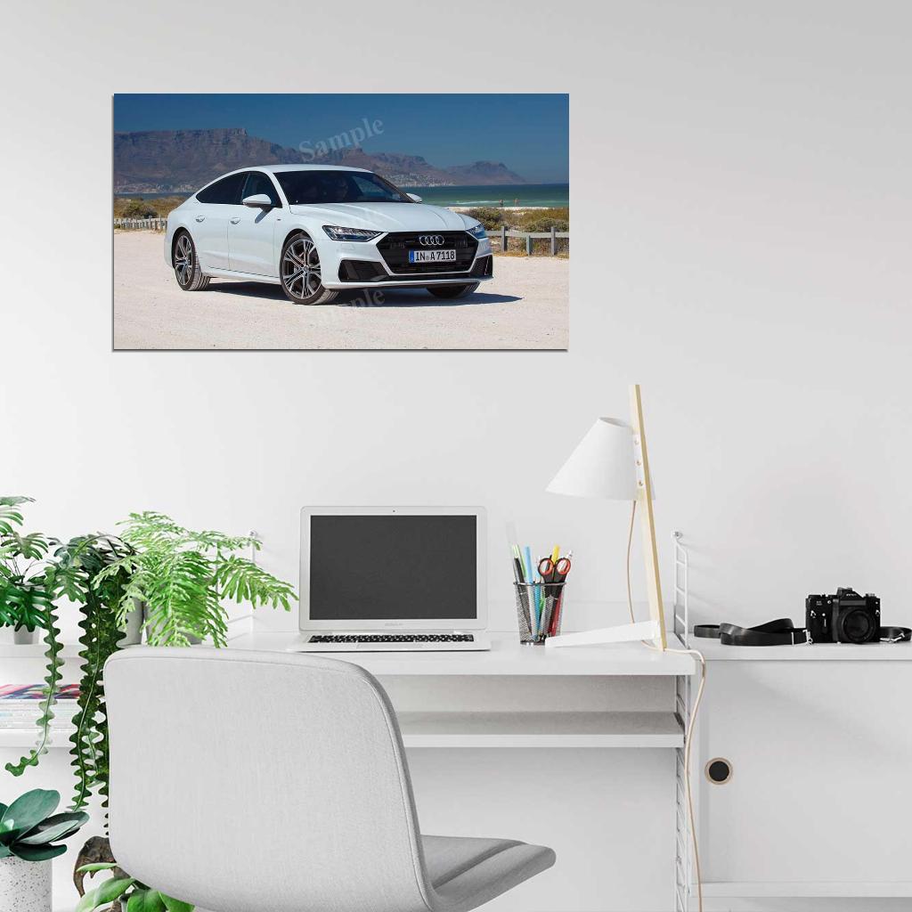 A7 Sportback 55 Tfsi Quattro High Res HD HQ Car Posters Home Decor Aesthetic Garage Man Cave For Men Boys Wall Art Poster