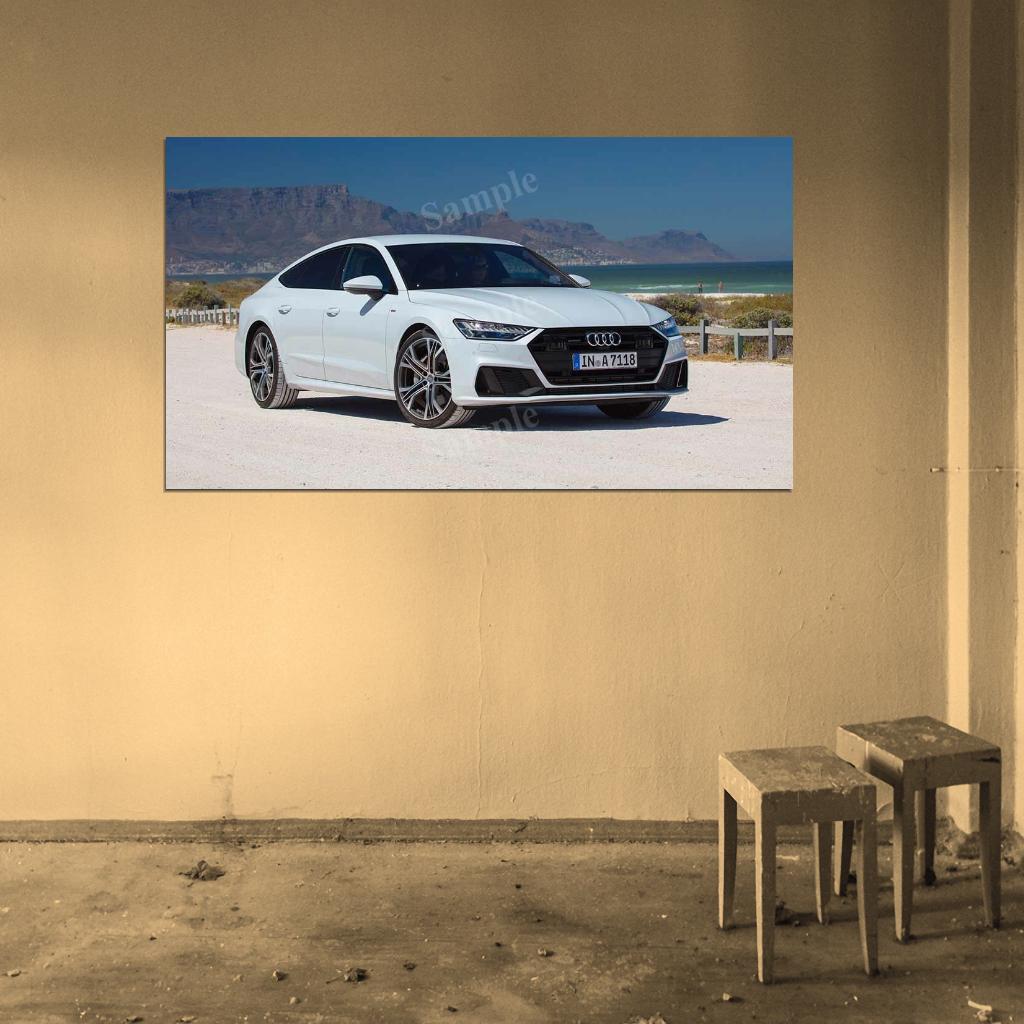 A7 Sportback 55 Tfsi Quattro High Res HD HQ Car Posters Home Decor Aesthetic Garage Man Cave For Men Boys Wall Art Poster