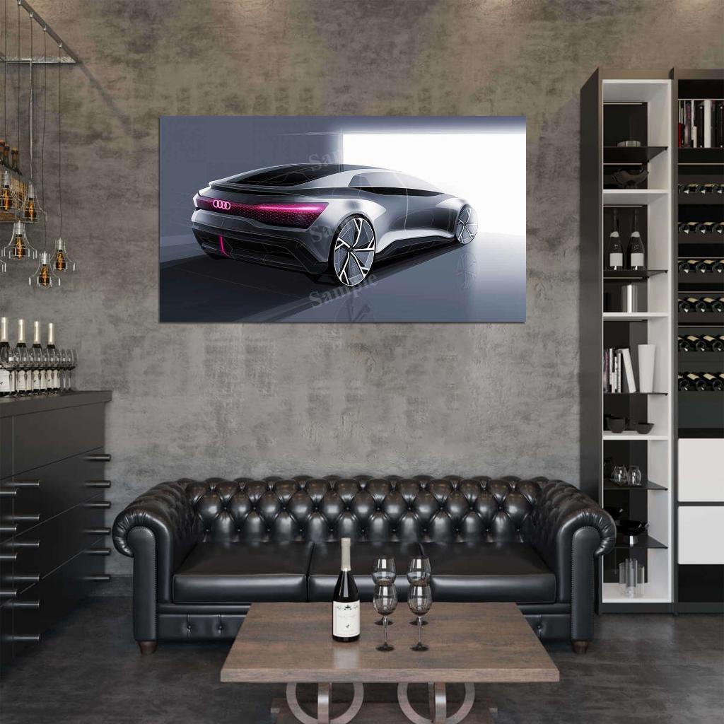 Aicon Self Driving Car High Res HD HQ Car Posters Home Decor Aesthetic Garage Man Cave For Men Boys Wall Art Poster