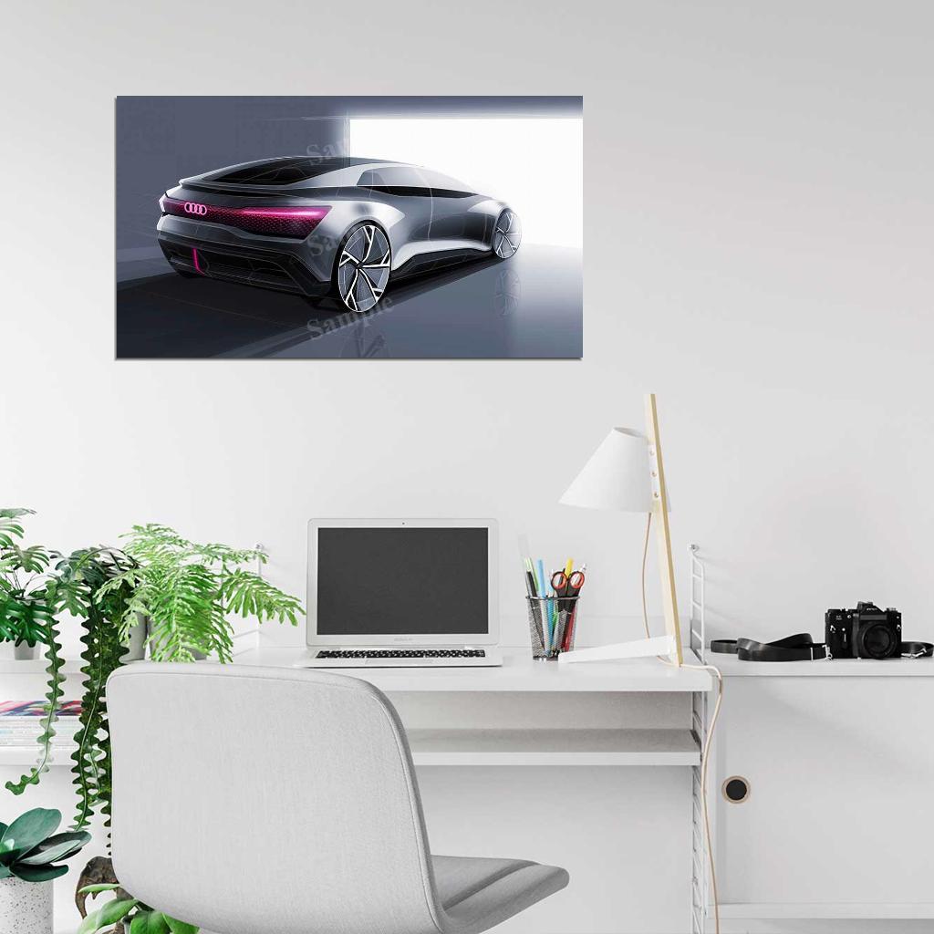 Aicon Self Driving Car High Res HD HQ Car Posters Home Decor Aesthetic Garage Man Cave For Men Boys Wall Art Poster