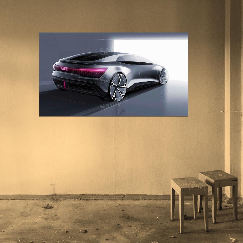 Aicon Self Driving Car High Res HD HQ Car Posters Home Decor Aesthetic Garage Man Cave For Men Boys Wall Art Poster
