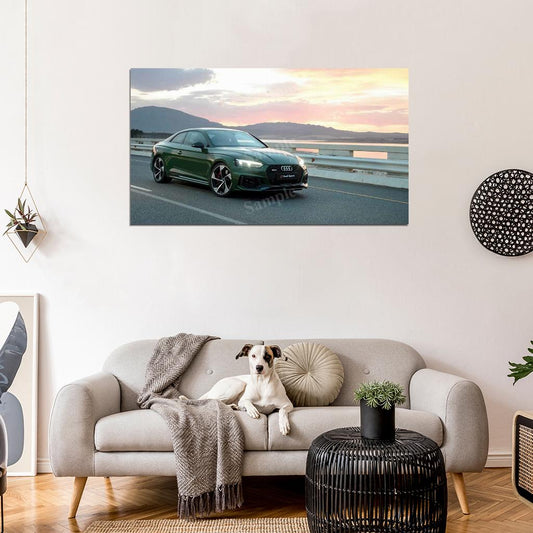 Rs5 Coupe High Res HD HQ Car Posters Home Decor Aesthetic Garage Man Cave For Men Boys Wall Art Poster