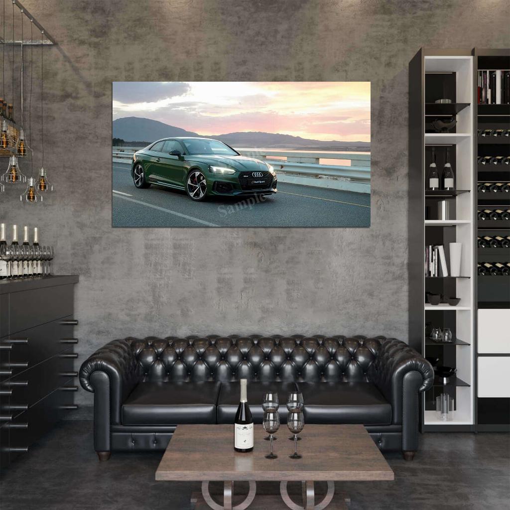 Rs5 Coupe High Res HD HQ Car Posters Home Decor Aesthetic Garage Man Cave For Men Boys Wall Art Poster