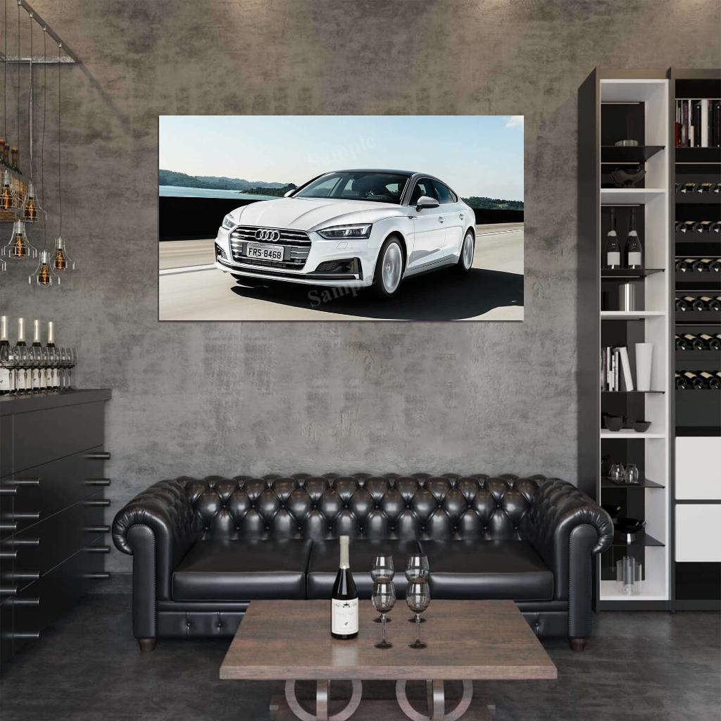 A5 Sportback Tfsi Quattro S High Res HD HQ Car Posters Home Decor Aesthetic Garage Man Cave For Men Boys Wall Art Poster