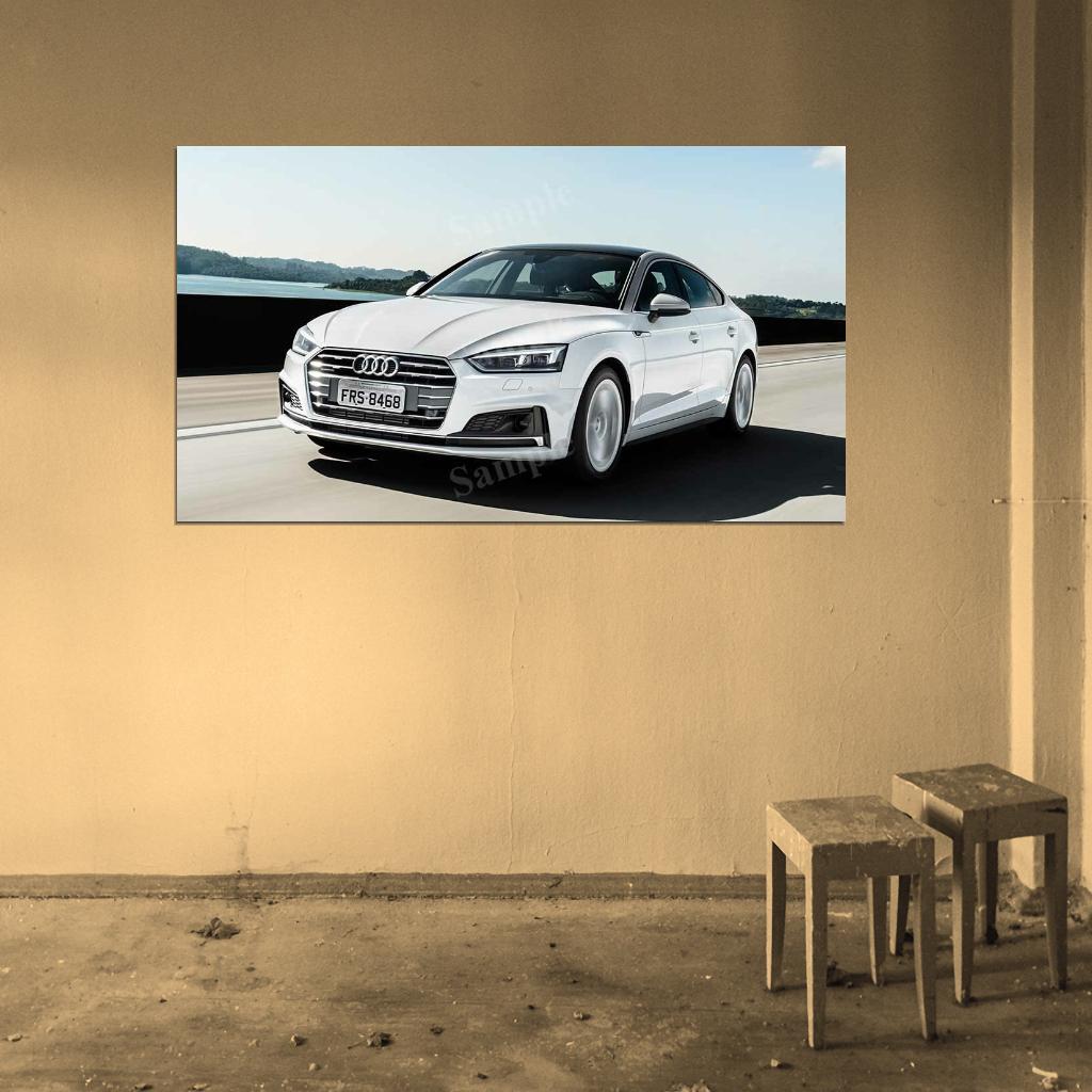 A5 Sportback Tfsi Quattro S High Res HD HQ Car Posters Home Decor Aesthetic Garage Man Cave For Men Boys Wall Art Poster