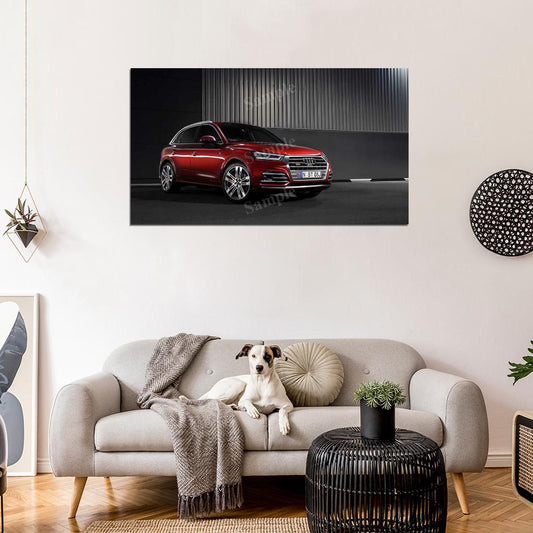 Sq5 3 Tfsi Au Spec Red High Res HD HQ Car Posters Home Decor Aesthetic Garage Man Cave For Men Boys Wall Art Poster