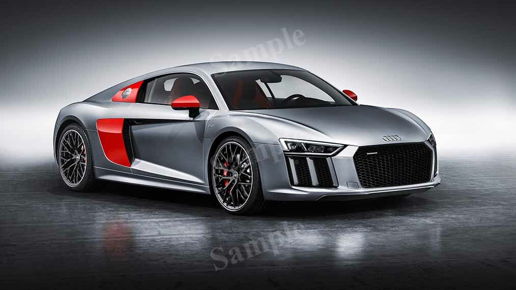 R8 Coupe Sport Edition High Res HD HQ Car Posters Home Decor Aesthetic Garage Man Cave For Men Boys Wall Art Poster