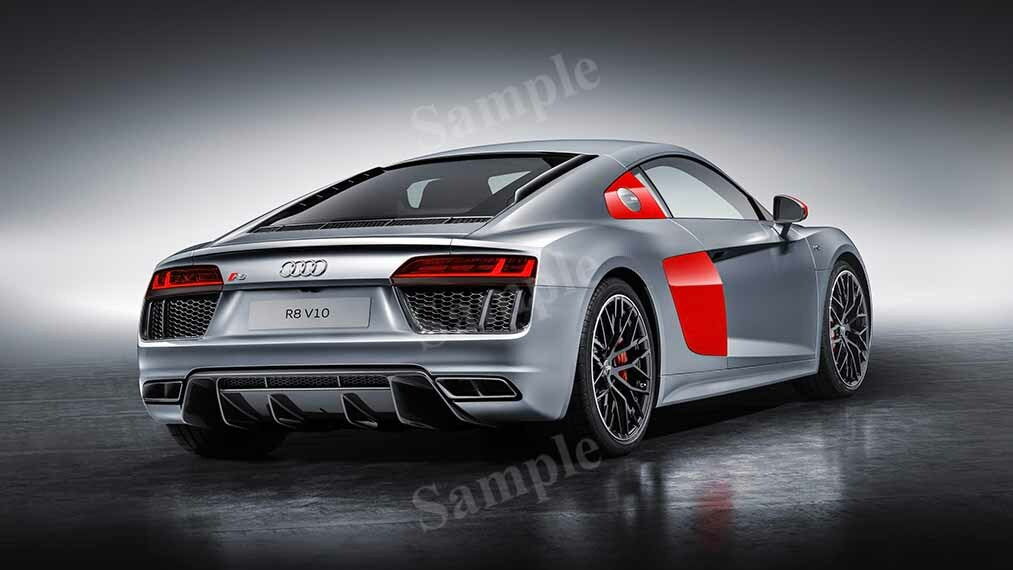 R8 Coupe Sport Edition High Res HD HQ Car Posters Home Decor Aesthetic Garage Man Cave For Men Boys Wall Art Poster