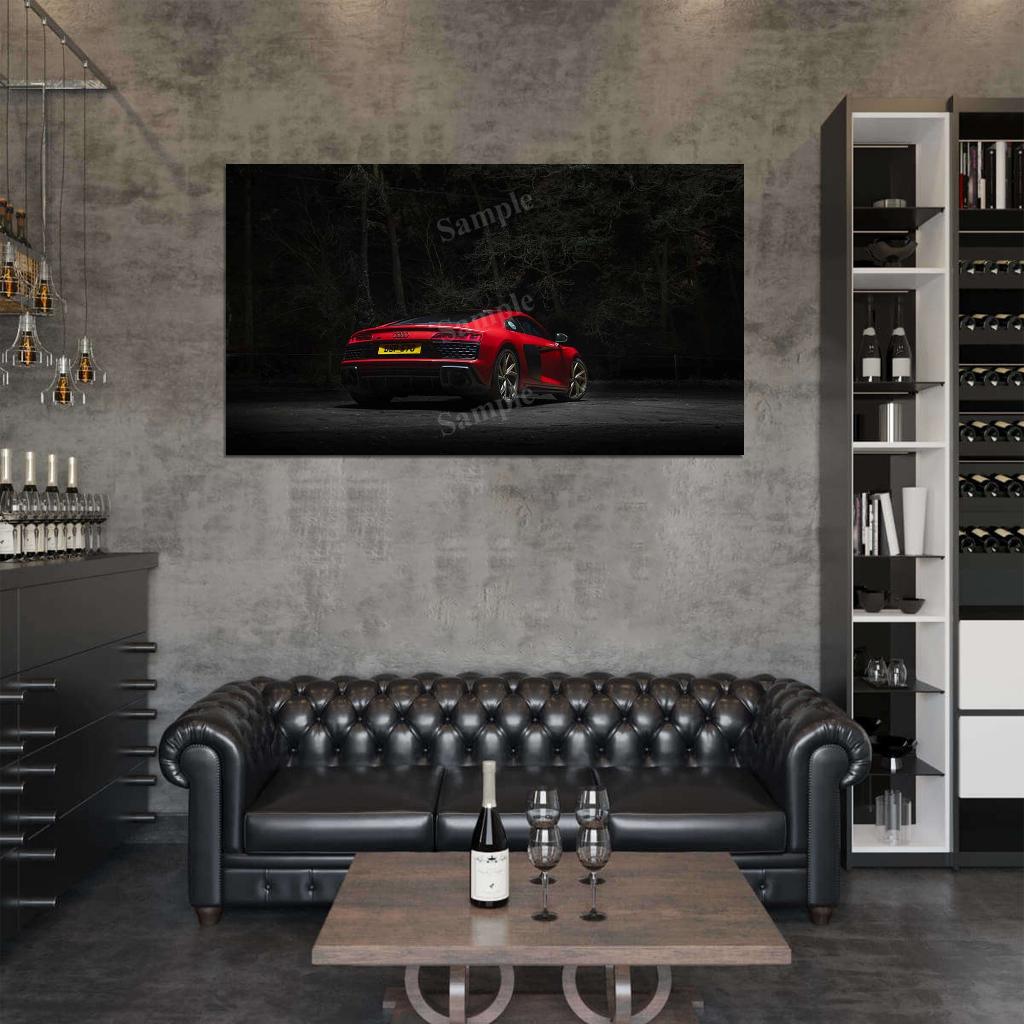 R8 V10 Performance Rwd 2022 High Res HD HQ Car Posters Home Decor Aesthetic Garage Man Cave For Men Boys Wall Art Poster