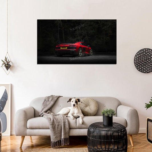 R8 V10 Performance Rwd 2022 High Res HD HQ Car Posters Home Decor Aesthetic Garage Man Cave For Men Boys Wall Art Poster