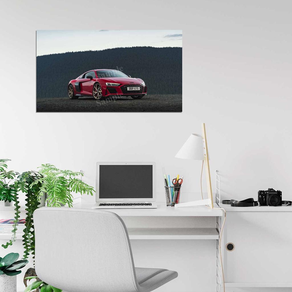 R8 V10 Performance Rwd 2022 High Res HD HQ Car Posters Home Decor Aesthetic Garage Man Cave For Men Boys Wall Art Poster