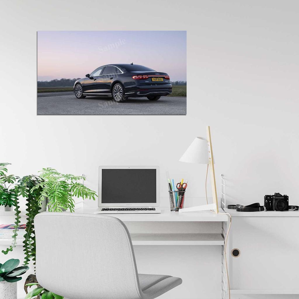 A8 L 50 Tdi Quattro S Line 2022 High Res HD HQ Car Posters Home Decor Aesthetic Garage Man Cave For Men Boys Wall Art Poster