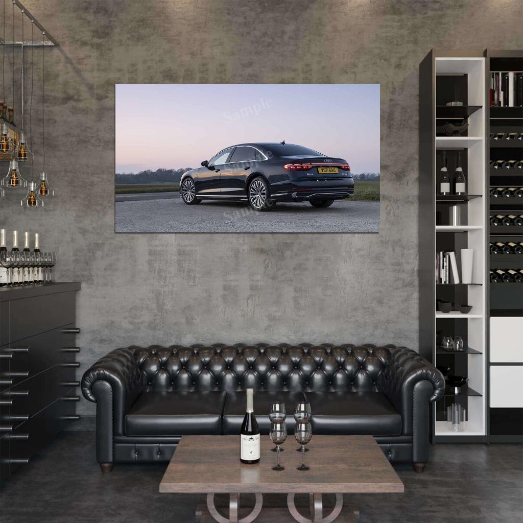 A8 L 50 Tdi Quattro S Line 2022 High Res HD HQ Car Posters Home Decor Aesthetic Garage Man Cave For Men Boys Wall Art Poster