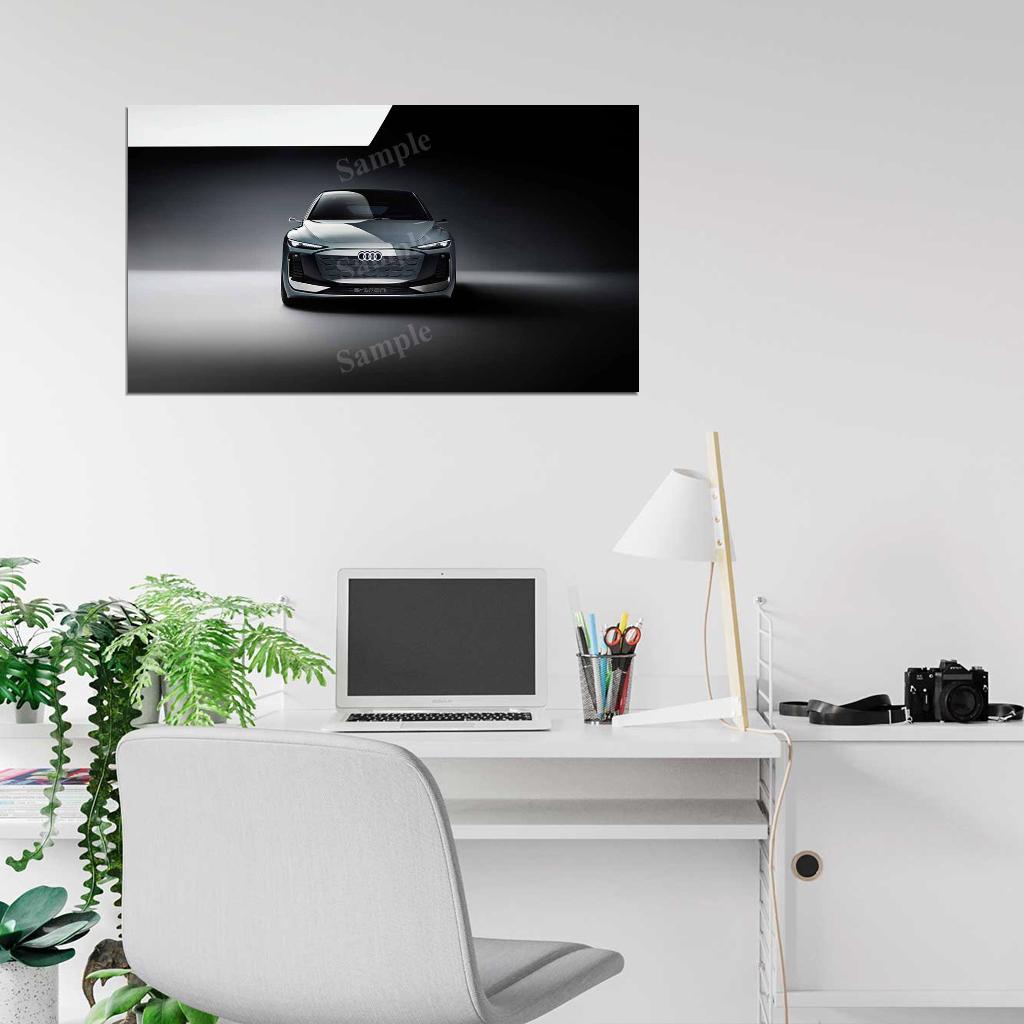 A6 Avant E Tron Concept 2022 High Res HD HQ Car Posters Home Decor Aesthetic Garage Man Cave For Men Boys Wall Art Poster