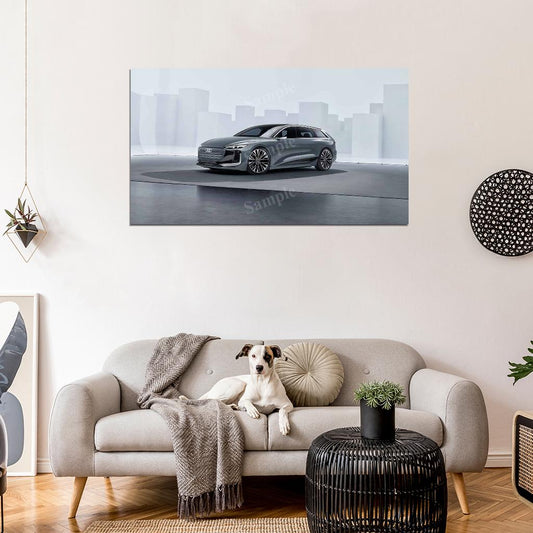 A6 Avant E Tron Concept 2022 High Res HD HQ Car Posters Home Decor Aesthetic Garage Man Cave For Men Boys Wall Art Poster