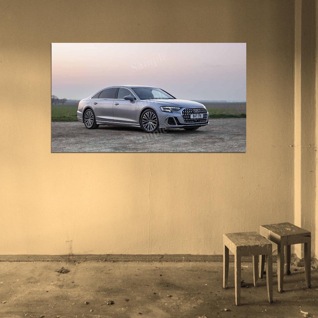 A8 L 60 Tfsi E Quattro 2022 High Res HD HQ Car Posters Home Decor Aesthetic Garage Man Cave For Men Boys Wall Art Poster