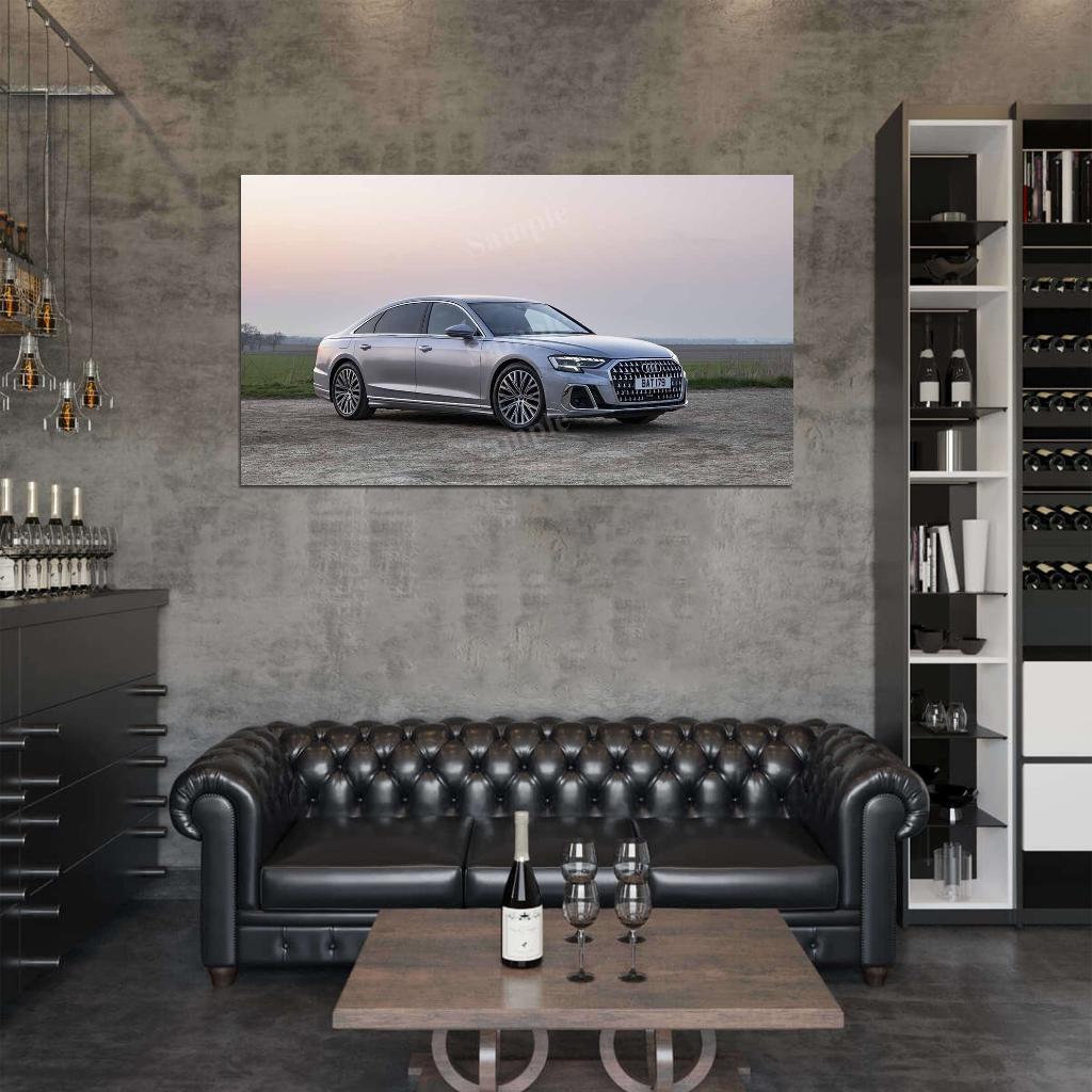 A8 L 60 Tfsi E Quattro 2022 High Res HD HQ Car Posters Home Decor Aesthetic Garage Man Cave For Men Boys Wall Art Poster