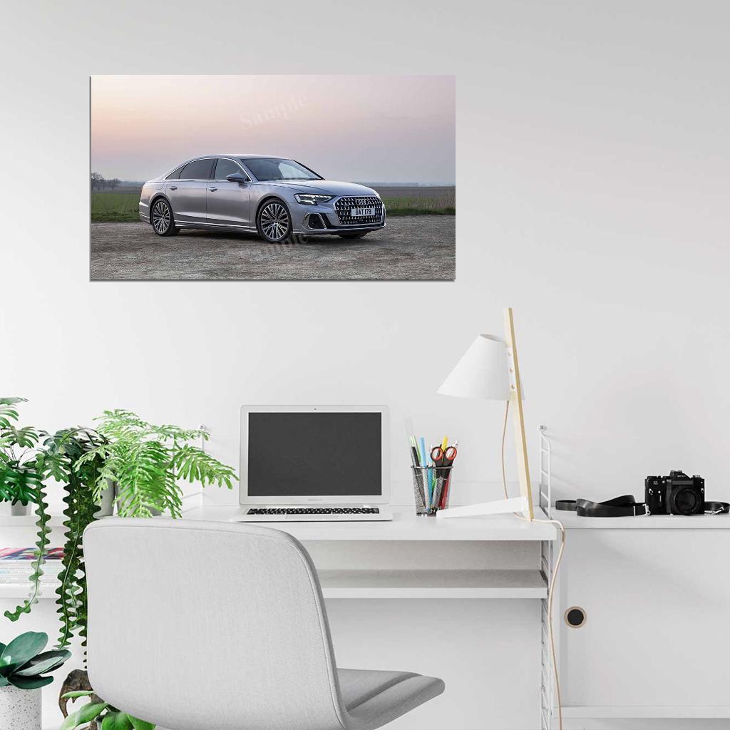 A8 L 60 Tfsi E Quattro 2022 High Res HD HQ Car Posters Home Decor Aesthetic Garage Man Cave For Men Boys Wall Art Poster