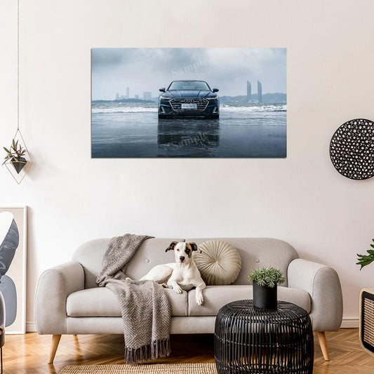 A7l 55 Tfsi Quattro S Line 2022 High Res HD HQ Car Posters Home Decor Aesthetic Garage Man Cave For Men Boys Wall Art Poster