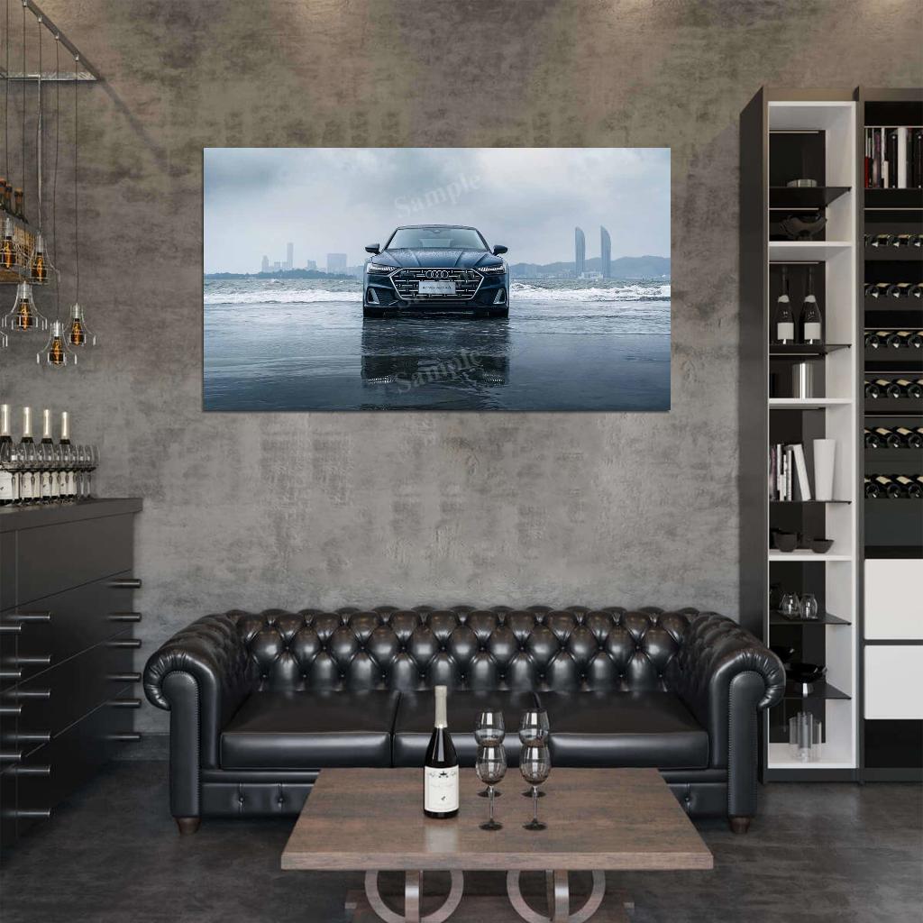 A7l 55 Tfsi Quattro S Line 2022 High Res HD HQ Car Posters Home Decor Aesthetic Garage Man Cave For Men Boys Wall Art Poster