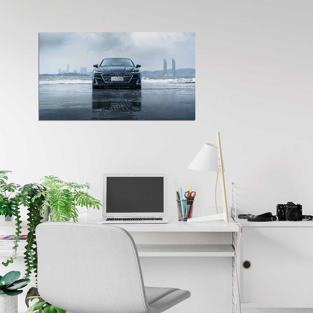 A7l 55 Tfsi Quattro S Line 2022 High Res HD HQ Car Posters Home Decor Aesthetic Garage Man Cave For Men Boys Wall Art Poster