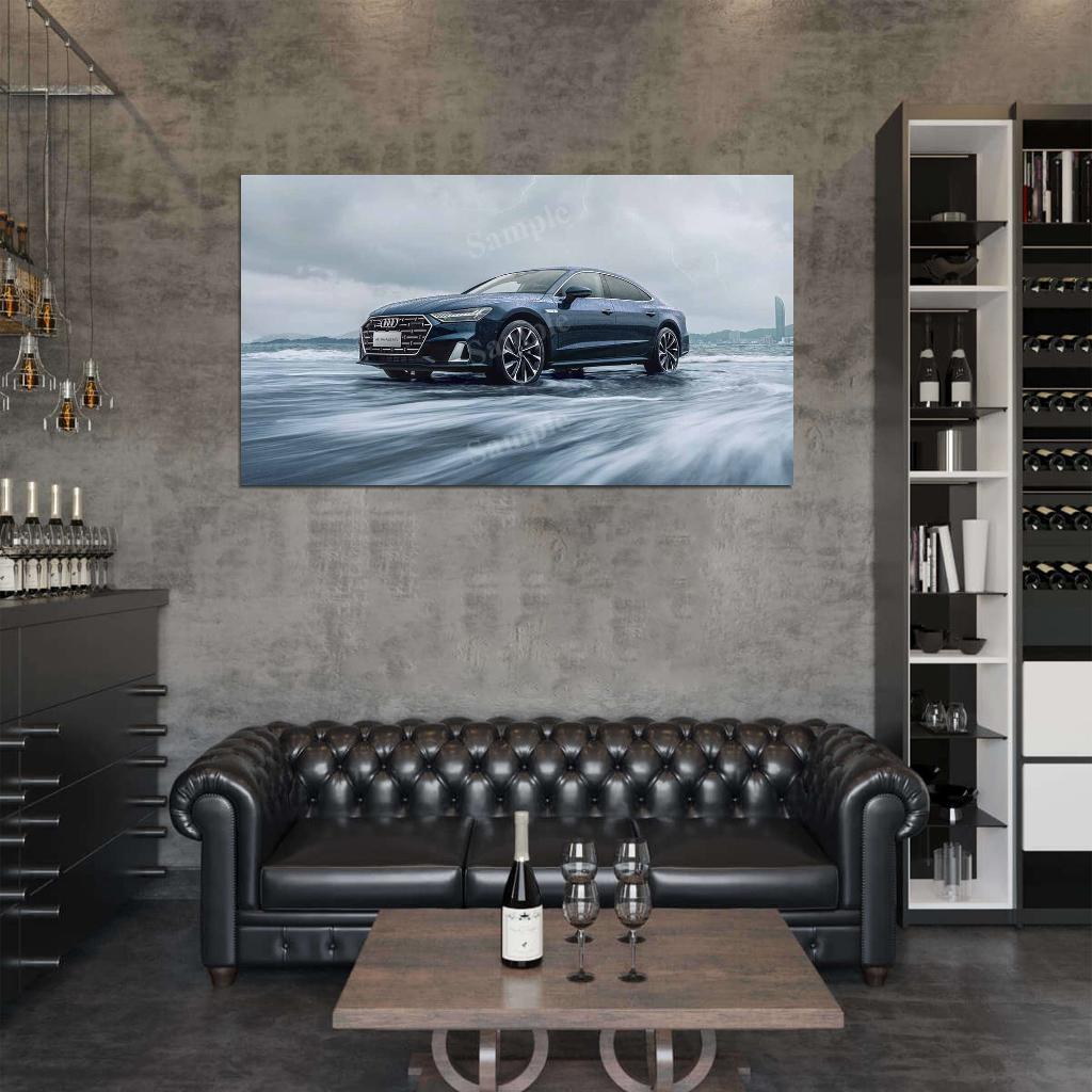 A7l 55 Tfsi Quattro S Line 2022 High Res HD HQ Car Posters Home Decor Aesthetic Garage Man Cave For Men Boys Wall Art Poster