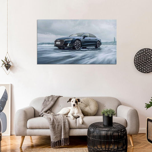 A7l 55 Tfsi Quattro S Line 2022 High Res HD HQ Car Posters Home Decor Aesthetic Garage Man Cave For Men Boys Wall Art Poster