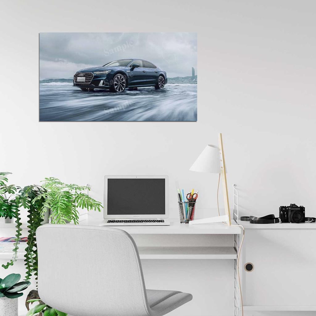 A7l 55 Tfsi Quattro S Line 2022 High Res HD HQ Car Posters Home Decor Aesthetic Garage Man Cave For Men Boys Wall Art Poster