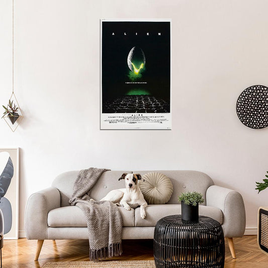 ALIEN 1979 Sci Fi Horror Ridley Scott Film Retro Movie Vintage Wall Poster