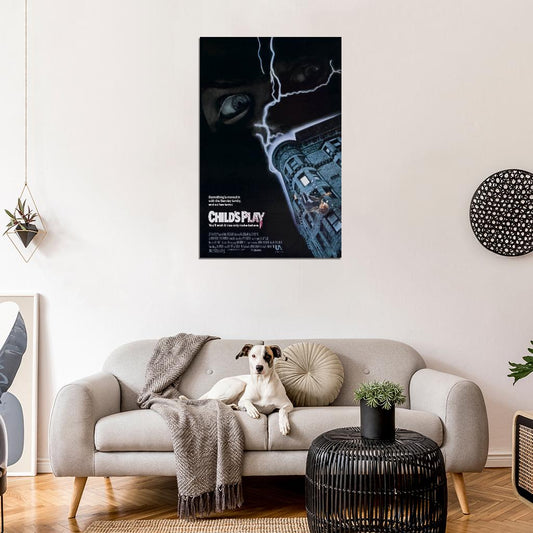 CHILD'S PLAY Horror Chucky Film Retro Movie Vintage Wall Poster