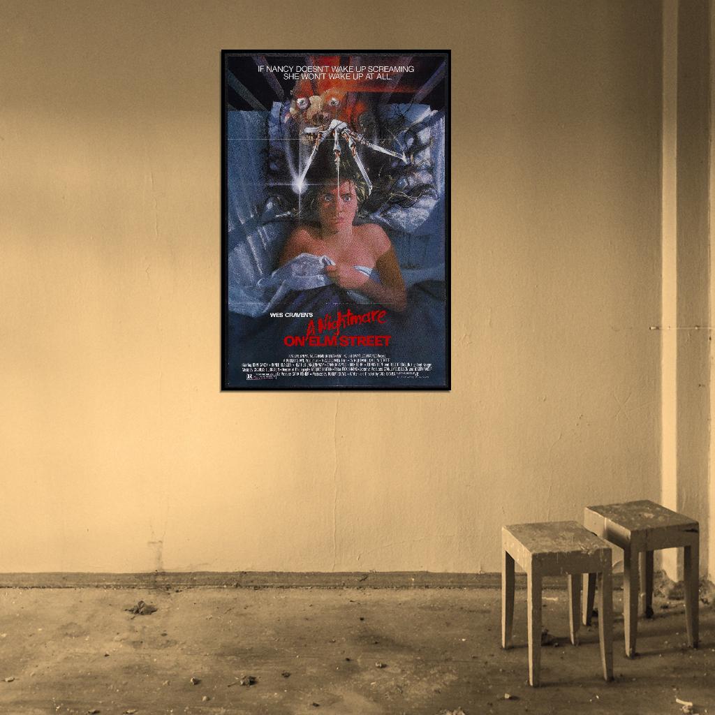 A NIGHTMARE ON ELM STREET 80's VHS Art Film Retro Movie Vintage Wall Poster