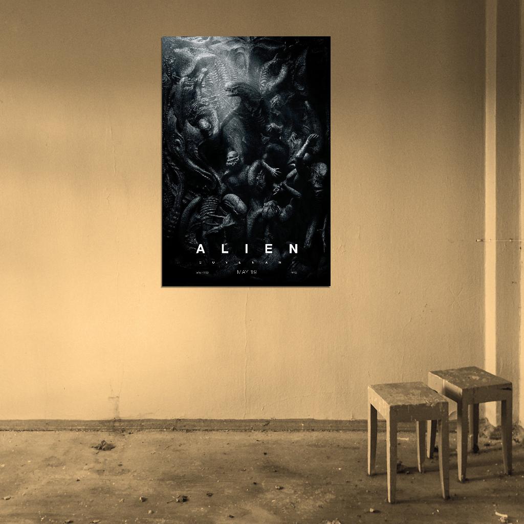 Alien: Covenant 2017 Science Fiction Film Retro Movie Vintage Wall Poster