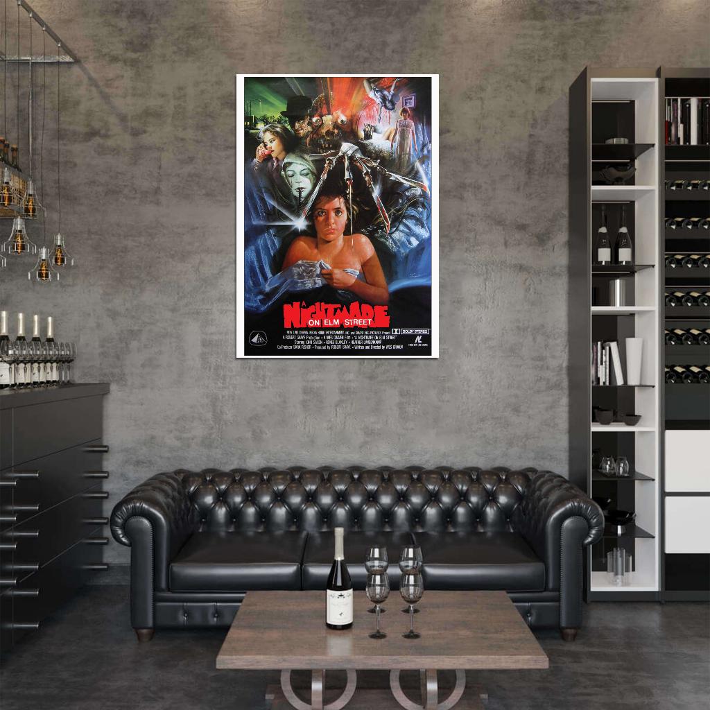 A NIGHTMARE ON ELM STREET Freddy Jason Film Retro Movie Vintage Wall Poster